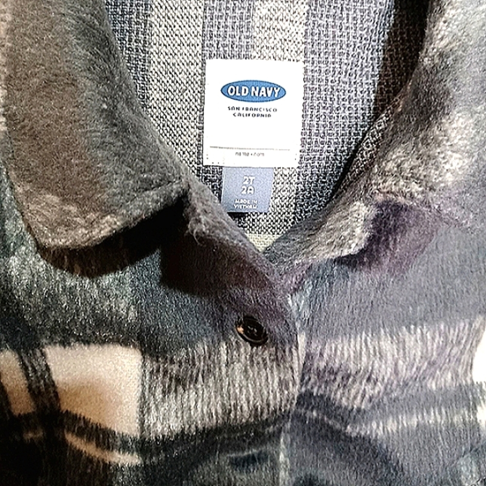 OLD NAVY Plaid Kids Toddler Children's Jacket Poncho Vest NWOT - Picture 2 of 8